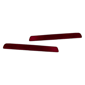 Replacement - Rear Driver and Passenger Side Bumper Reflector Set (CAPA Certified)