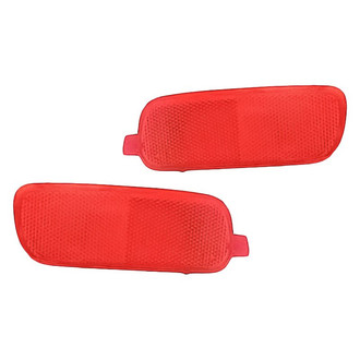 Replacement - Rear Driver and Passenger Side Bumper Reflector Set (Standard Line)