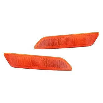Replacement - Front Driver and Passenger Side Bumper Reflector Set (Standard Line)