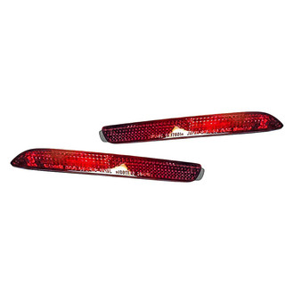 Replacement - Rear Driver and Passenger Side Bumper Reflector Set (CAPA Certified)