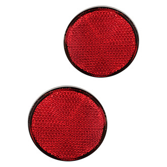Replacement - Rear Driver and Passenger Side Bumper Reflector Set (CAPA Certified)