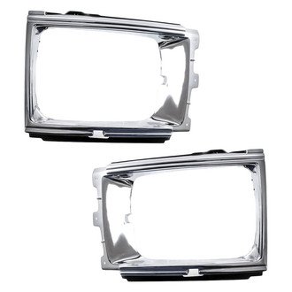 Replacement - Driver and Passenger Side Headlight Bezel Set (Standard Line)