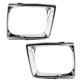 Replacement - Driver and Passenger Side Headlight Bezel Set (Standard Line)