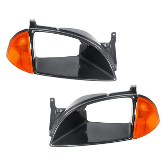 Replacement - Driver and Passenger Side Headlight Bezel Set (Standard Line)