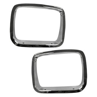 Replacement - Driver and Passenger Side Headlight Bezel Set (Standard Line)