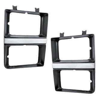 Replacement - Driver and Passenger Side Headlight Bezel Set (Standard Line)