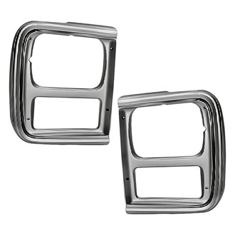 Replacement - Driver and Passenger Side Headlight Bezel Set (Standard Line)