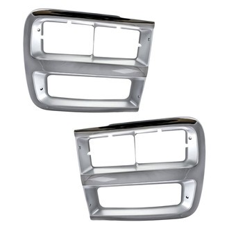 Replacement - Driver and Passenger Side Headlight Bezel Set (Standard Line)