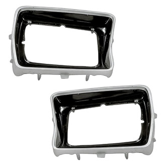Replacement - Driver and Passenger Side Headlight Bezel Set (Standard Line)