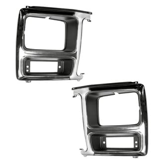 Replacement - Driver and Passenger Side Headlight Bezel Set (Standard Line)
