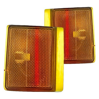 Replacement - Driver and Passenger Side Lower Side Marker Light Set (CAPA Certified)