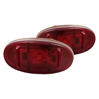 Replacement - Rear Driver and Passenger Side Marker Light Set (CAPA Certified)