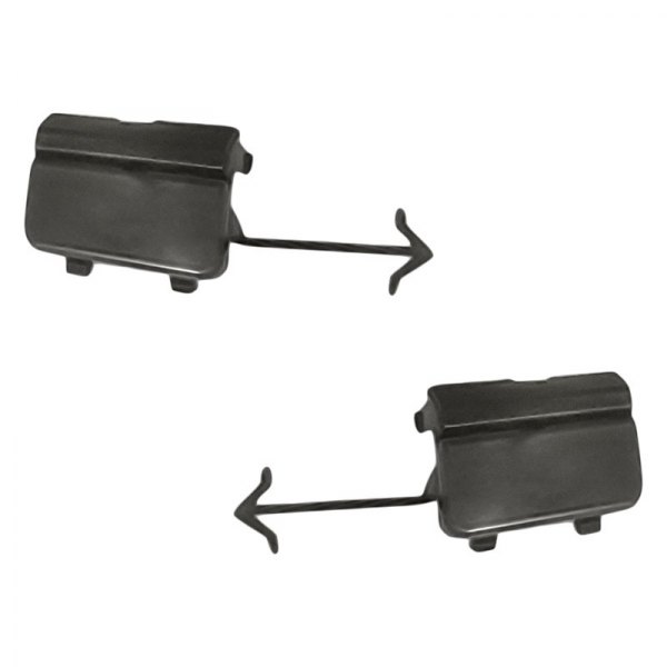 Replacement - Front Driver and Passenger Side Outer Tow Hook Cover Set