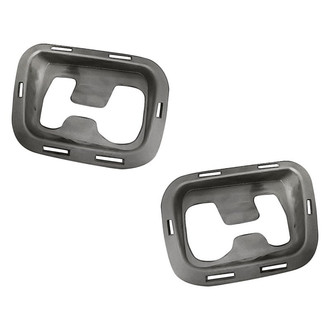 Replacement - Front Driver and Passenger Side Tow Hook Cover Set (Standard Line)