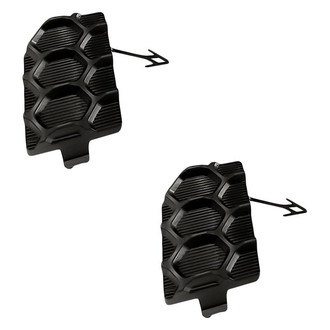 Replacement - Front Driver and Passenger Side Tow Hook Cover Set (Standard Line)