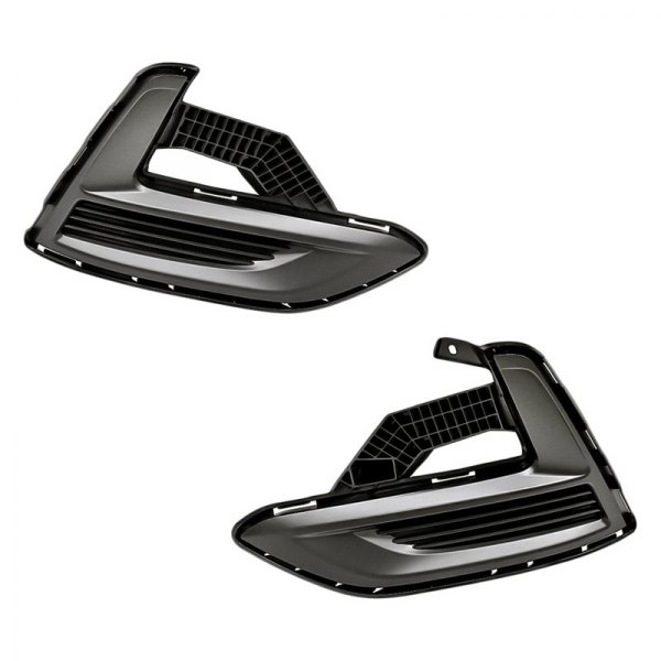 Replacement - Front Driver and Passenger Side Fog Light Cover Set