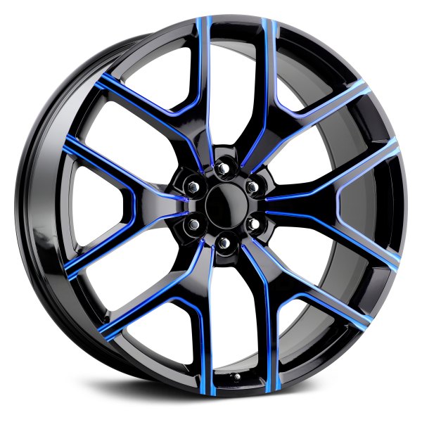 REPLICA TECH® - RT-6 Gloss Black with Blue Milled Accents
