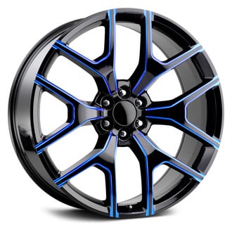 REPLICA TECH® - RT-6 Gloss Black with Blue Milled Accents