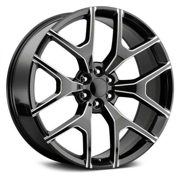 REPLICA TECH® RT-6 Wheels - Gloss Black with Milled Accents Rims - RT6 ...