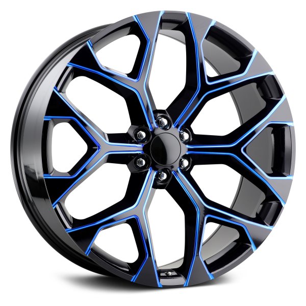 REPLICA TECH® - RT-8 Gloss Black with Blue Milled Accents