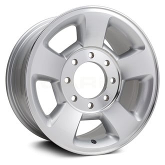 Replikaz® - 5-Spoke Machined Face with Painted Silver Pockets 17x8 Alloy Factory Wheel - Replica