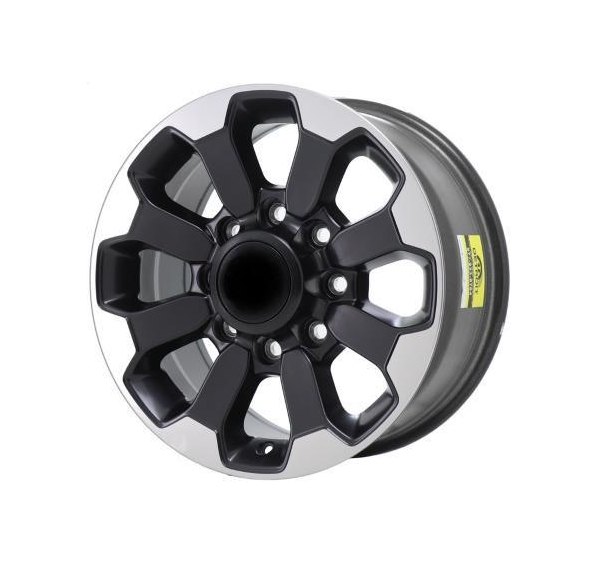 Replikaz® - 17 x 8 8 I-Spoke Black With Polished Satin Clear Flange Alloy Factory Wheel (Replica)