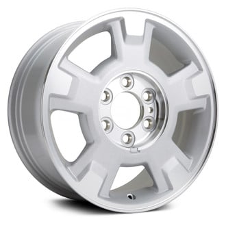 Replikaz® - 5-Spoke Machined Face with Painted Silver Pockets 17x7.5 Alloy Factory Wheel - Replica