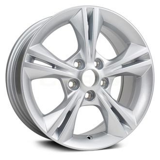 Replikaz® - Double 5-Spoke Painted Silver 16x7 Alloy Factory Wheel - Replica