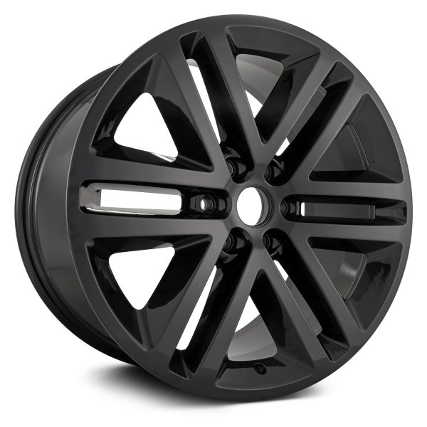 Replikaz® ALY03993U45N - 6 V-Spoke Black 22x9.5 Alloy Factory Wheel ...