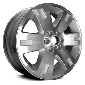 Replikaz® - 6 I-Spoke Machined Face with Painted Silver Inset in Spokes and Painted Silver Pockets 20x8.5 Alloy Factory Wheel - Replica