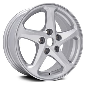 Replikaz® - 5 Turbine-Spoke Painted Silver 16x7 Alloy Factory Wheel - Replica