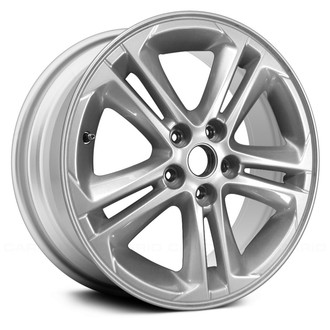 Replikaz® - Double 5-Spoke Painted Silver 16x7 Alloy Factory Wheel - Replica