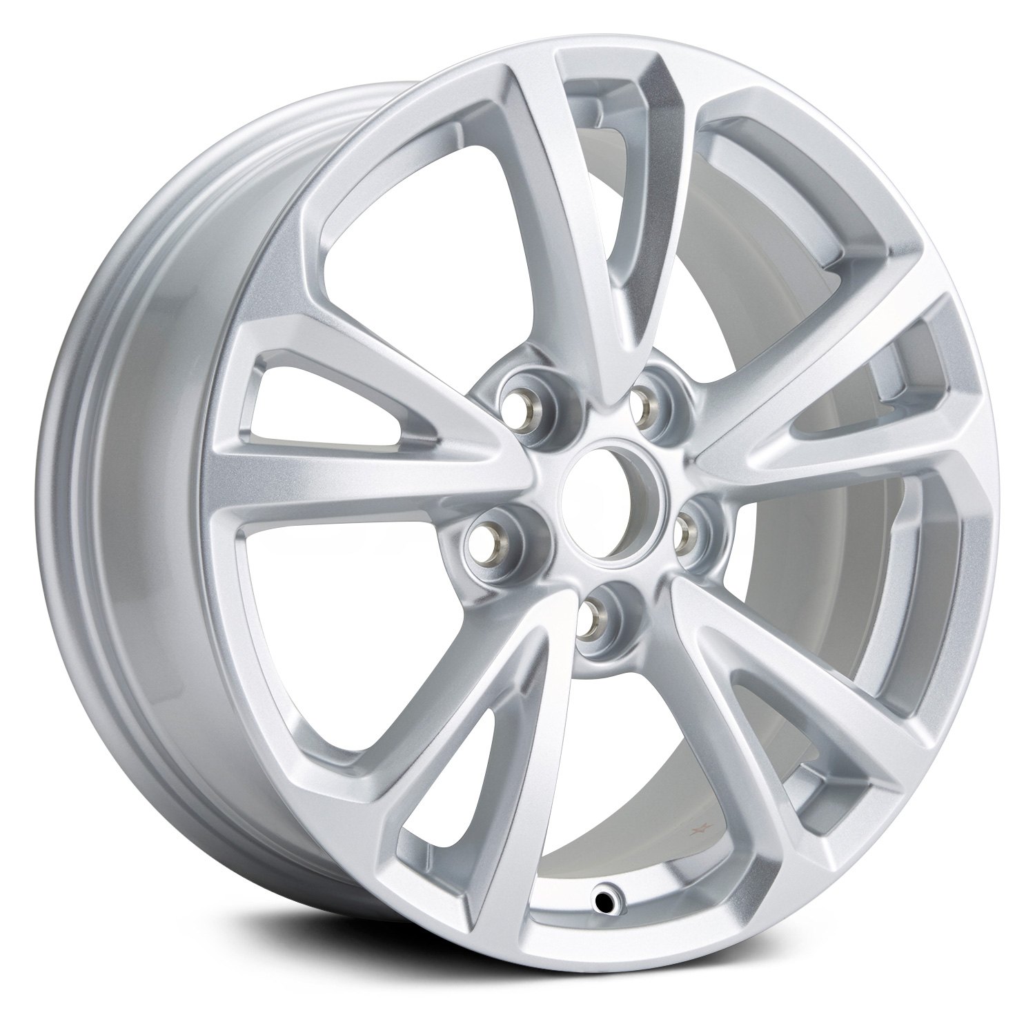 Replikaz® Aly05756u20n 5 V Spoke Silver 17x7 Alloy Factory Wheel Replica 5863