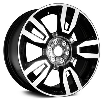 Replikaz® - Double 5-Spoke Machined Face with Painted Black Pockets 22x9 Alloy Factory Wheel - Replica