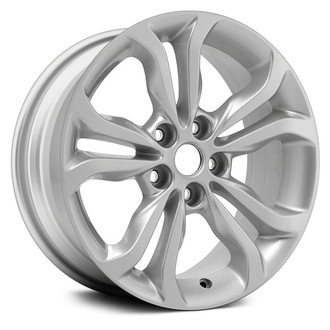 Replikaz® - 5 V-Spoke Painted Silver 16x7 Alloy Factory Wheel - Replica