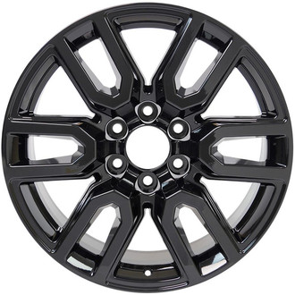 Replikaz® - 12 I-Spoke Painted Black 20x9 Alloy Factory Wheel - Replica