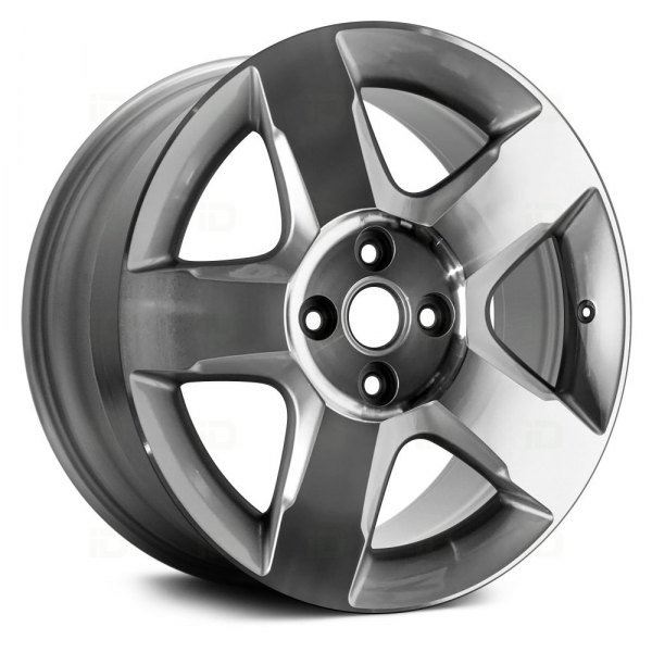 Replikaz® - 16 x 6 5-Spoke Machined and Silver Alloy Factory Wheel (Remanufactured)