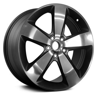 Replikaz® - 5-Spoke Machined Face with Painted Charcoal Pockets 20x8 Alloy Factory Wheel - Replica