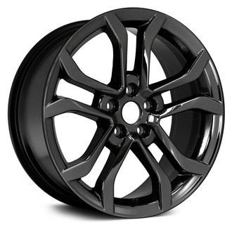 Replikaz® - 5 V-Spoke Painted Black 18x8 Alloy Factory Wheel - Replica