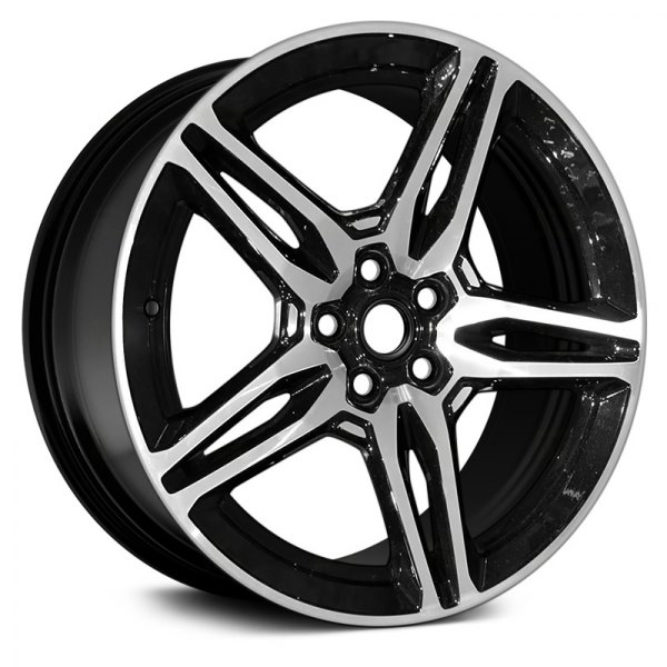 Replikaz® - 19 x 8 Double 5-Spoke Machined Face with Black Inset and Pockets Alloy Factory Wheel (Replica)