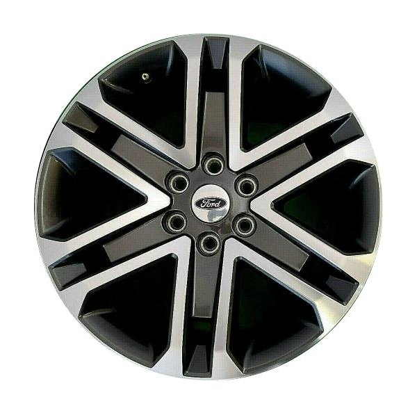 Replikaz® - 20 x 8.5 5 Split-Spoke Machined Face with Painted Charcoal Vents Alloy Factory Wheel (Factory Take Off)