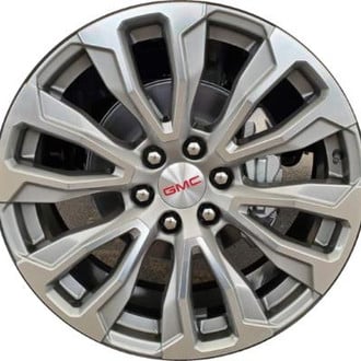 Replikaz® - Machined Face With Gray Painted Pockets 22x9 Alloy Factory Wheel - Replica