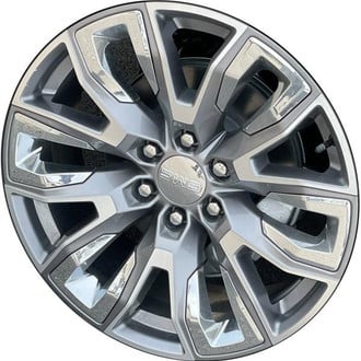 Replikaz® - Machined Gray Painted And Chrome Inserts 22x9 Alloy Factory Wheel - Replica