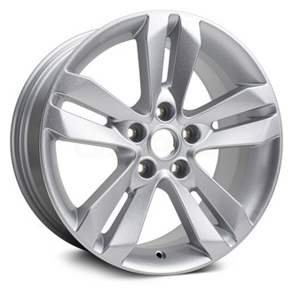 Replikaz® - Double 5-Spoke Painted Silver 17x7.5 Alloy Factory Wheel - Replica