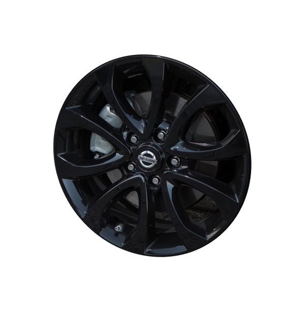 Replikaz® - 17 x 7 5 V-Spoke Gloss Black Alloy Factory Wheel (New)