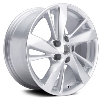 Replikaz® - 5 Double Spiral-Spoke Painted Silver 17x7.5 Alloy Factory Wheel - Replica