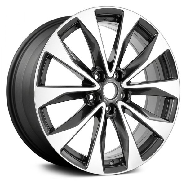 Replikaz® - 19 x 8.5 5 V-Spoke Charcoal with Machined Face Alloy Factory Wheel (Replica)