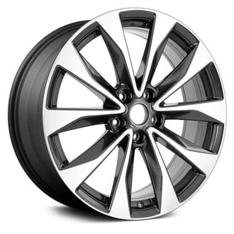 Replikaz® - 5 V-Spoke Machined Face with Painted Charcoal Pockets 19x8.5 Alloy Factory Wheel - Replica