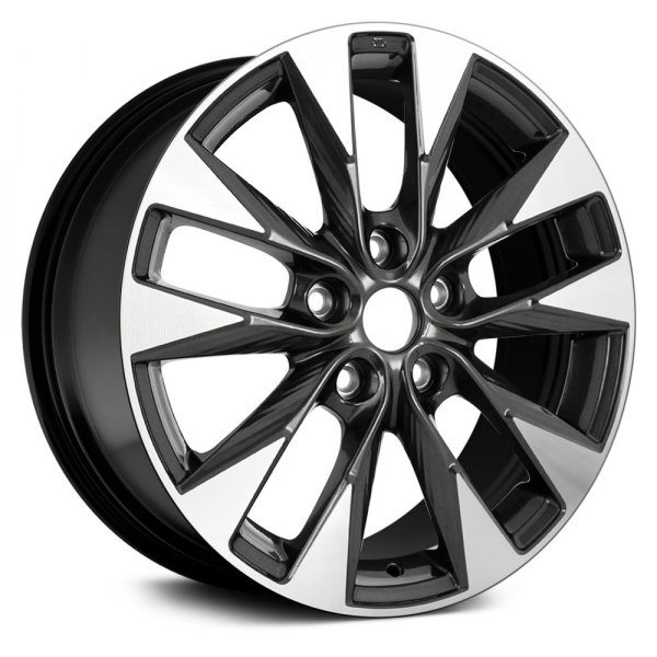 Replikaz® - 17 x 6.5 5 V-Spoke Black Alloy Factory Wheel (Replica)