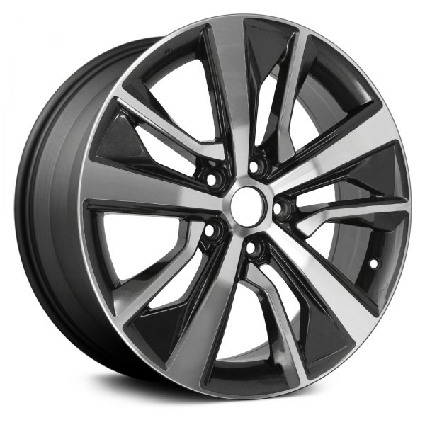 Replikaz® - 18 x 8 10-Spoke Machined Face with Painted Charcoal Pockets Alloy Factory Wheel (Replica)
